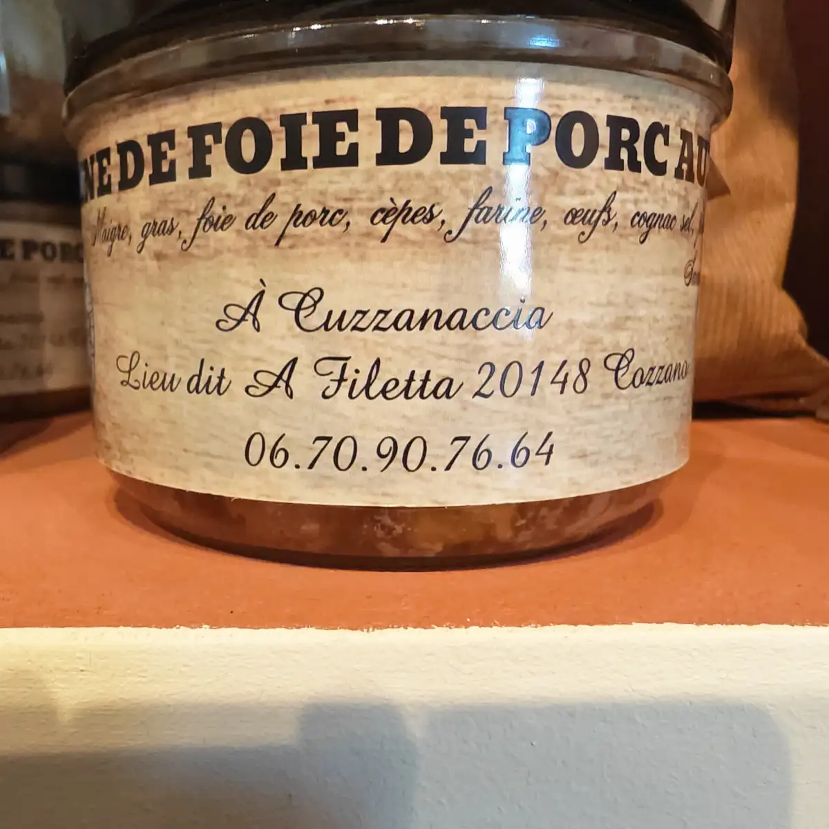 Terrine de foie de porc au cèpes