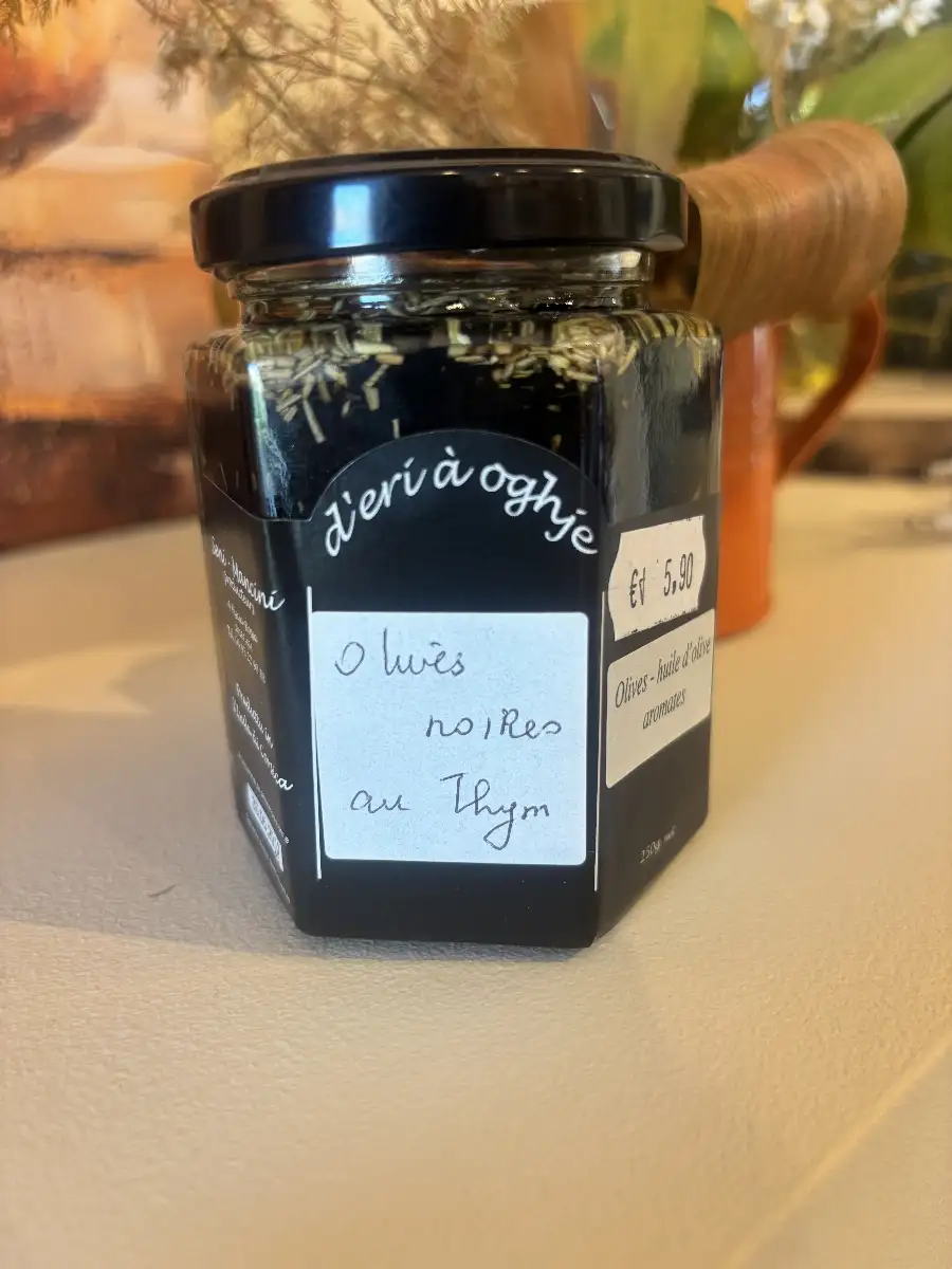 Olives noires au thym