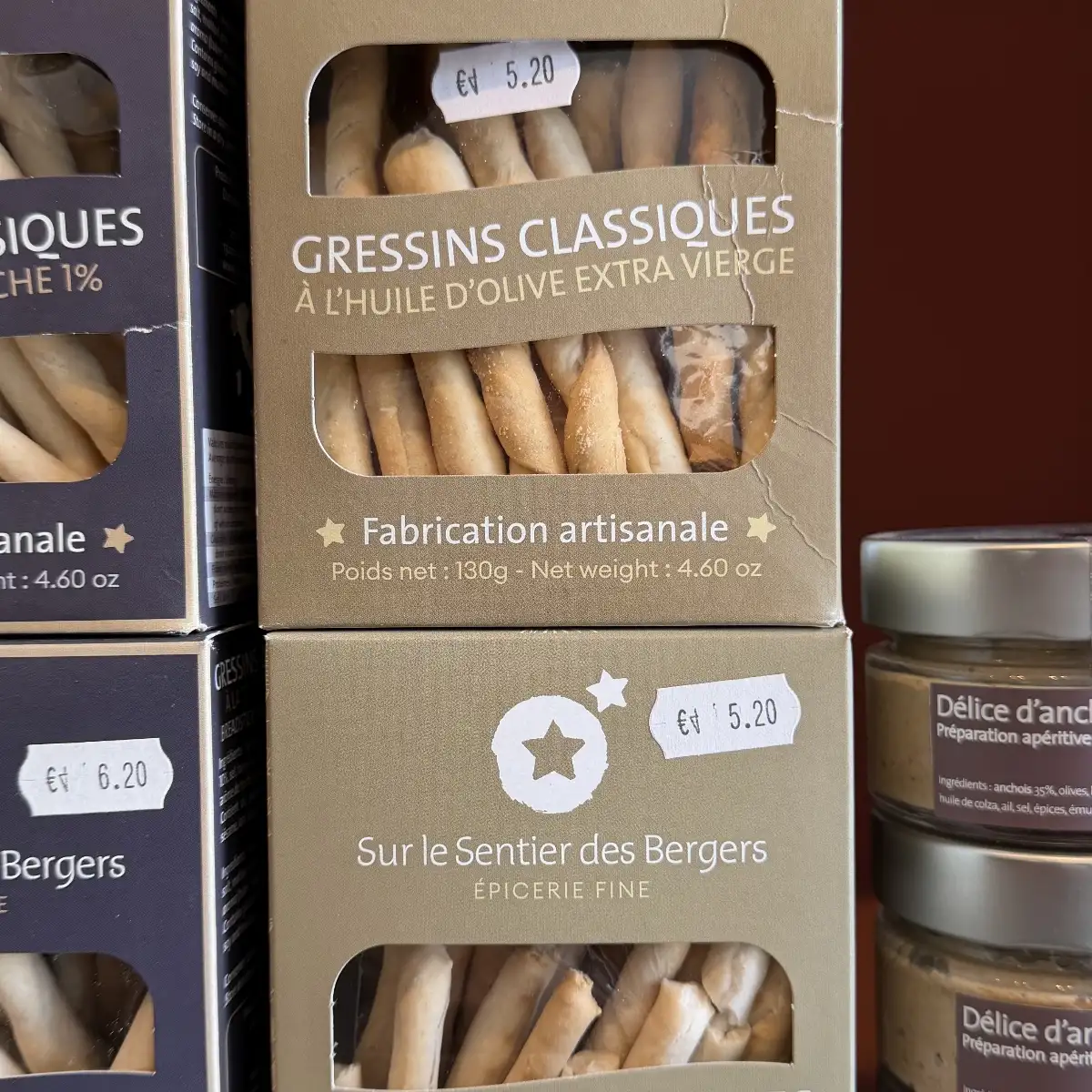 Gressins huile d’olive